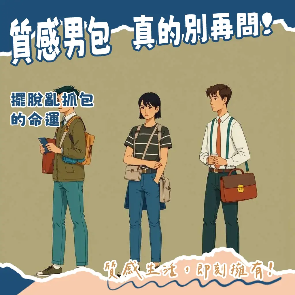 「MK有男包嗎」男士包款完整指南：後背包、斜背包、公事包、皮夾選購攻略與材質分析。